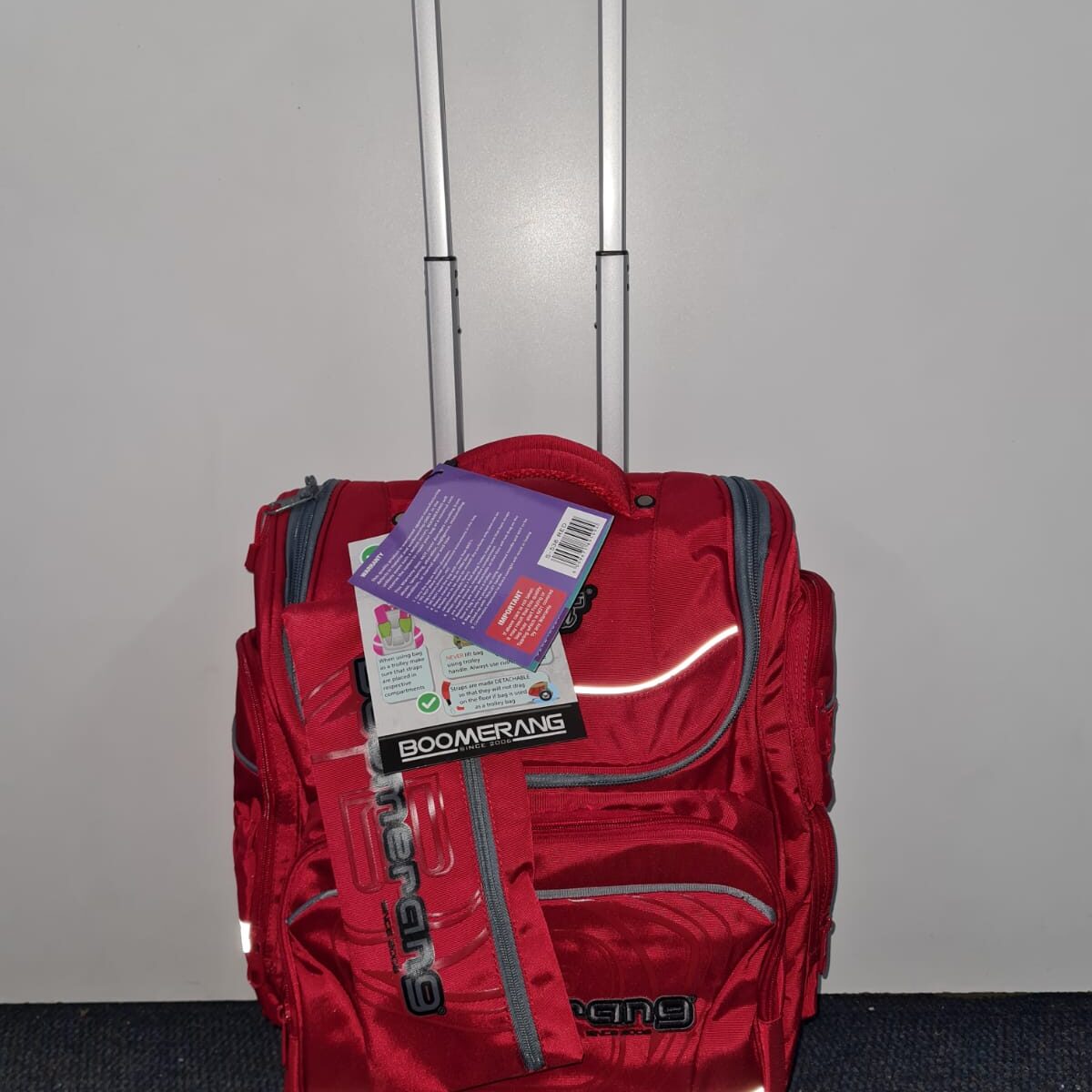 Boomerang Trolley Nylon XL Red Monnataz School Bags