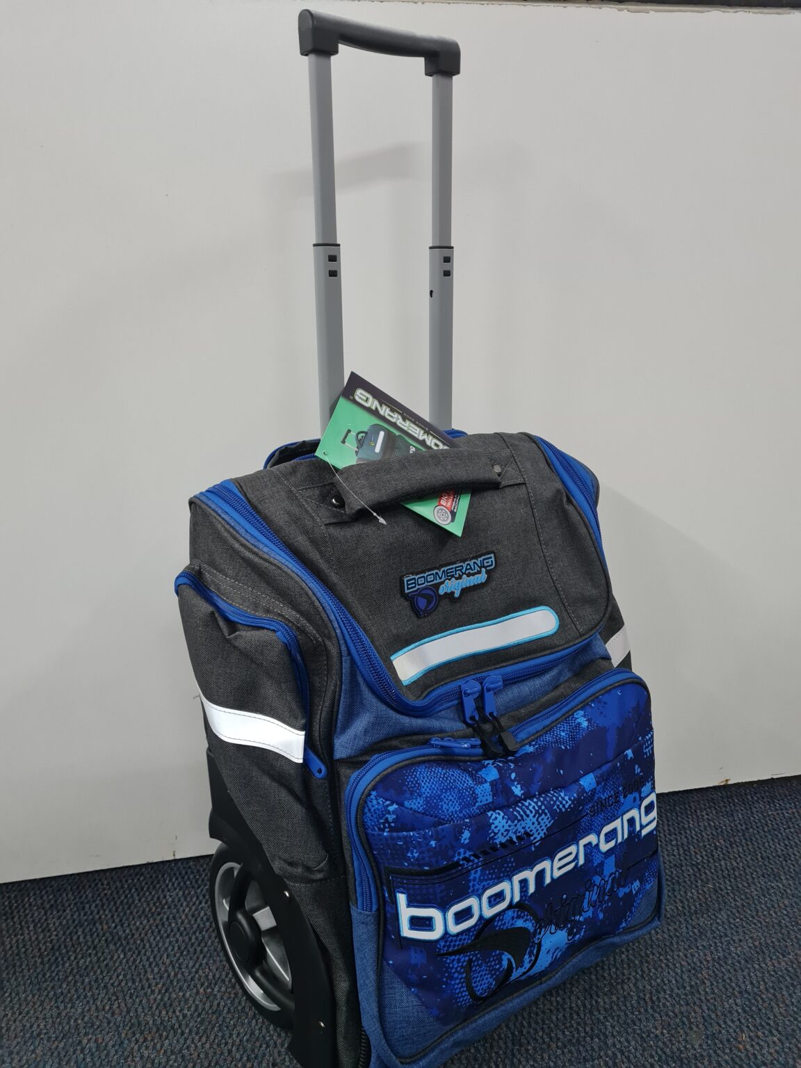 Boomerang Big Wheel Grey/Royal print MONNATAZ